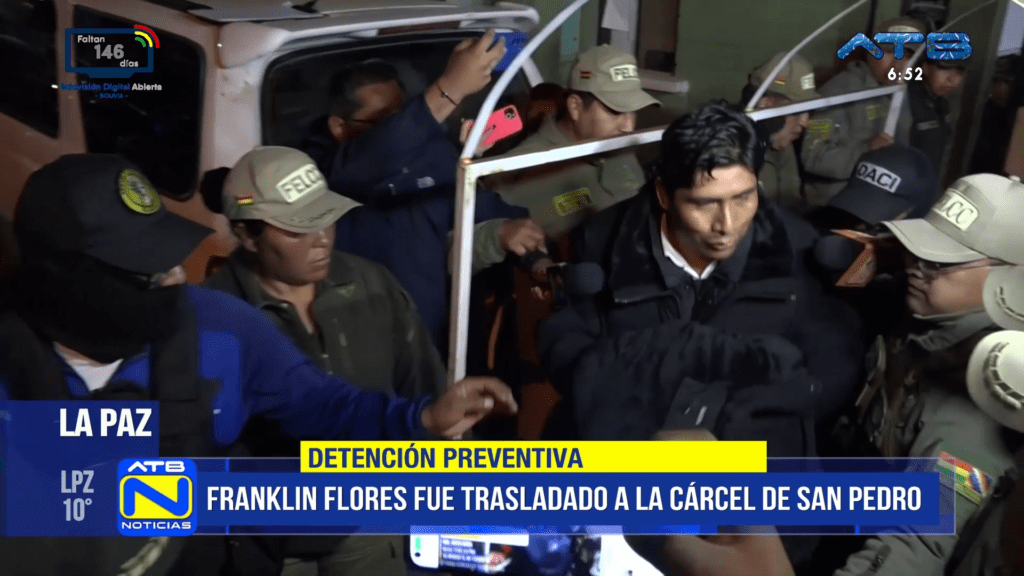 Trasladaron a Franklin Flores a la cárcel de San Pedro