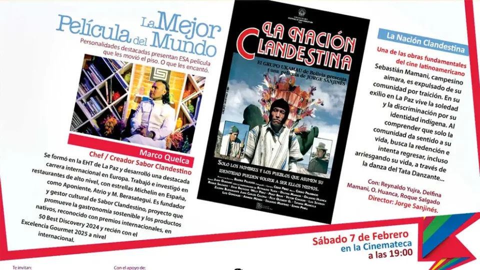 ‘La Nación Clandestina’ llega a La Mejor Película del Mundo junto a Marco Quelca