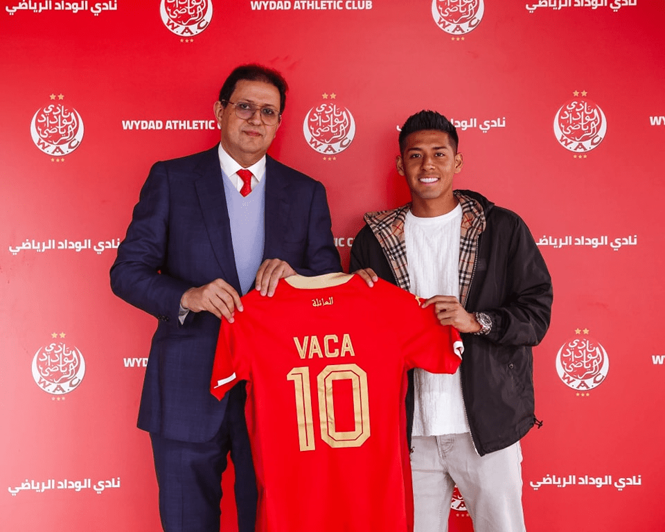 Vaca es presentado como nuevo ‘10’ del Wydad Casablanca
