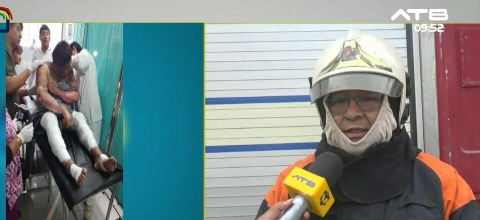 Dos personas heridas producto de un incendio en Llanquenkiri, Cochabamba