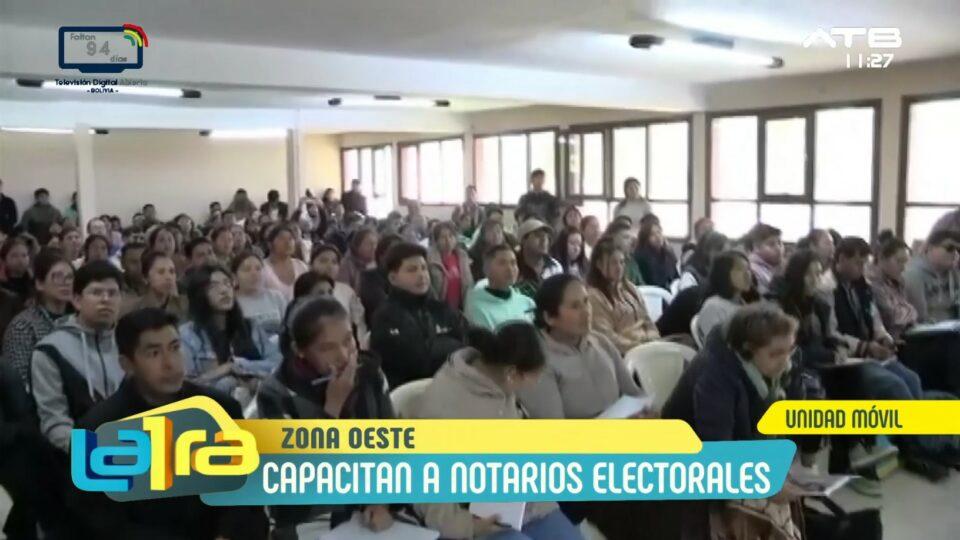 Subnacionales: 1.258 notarios electorales se capacitan en Cochabamba