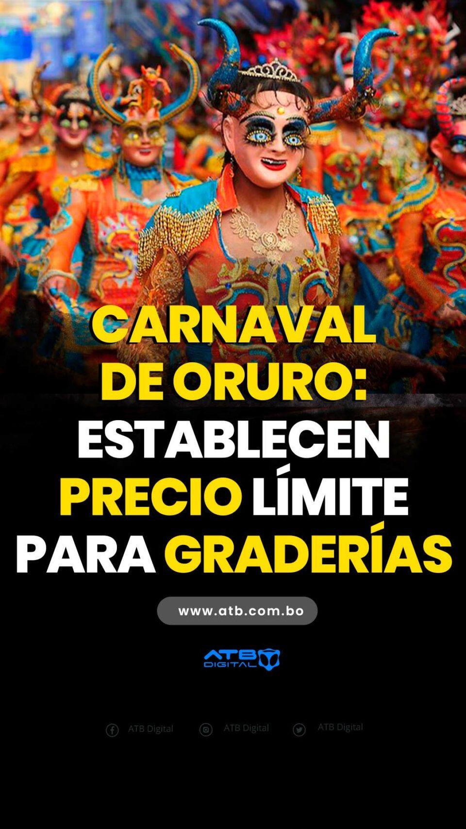 Carnaval de Oruro: Establecen precio límite para graderías