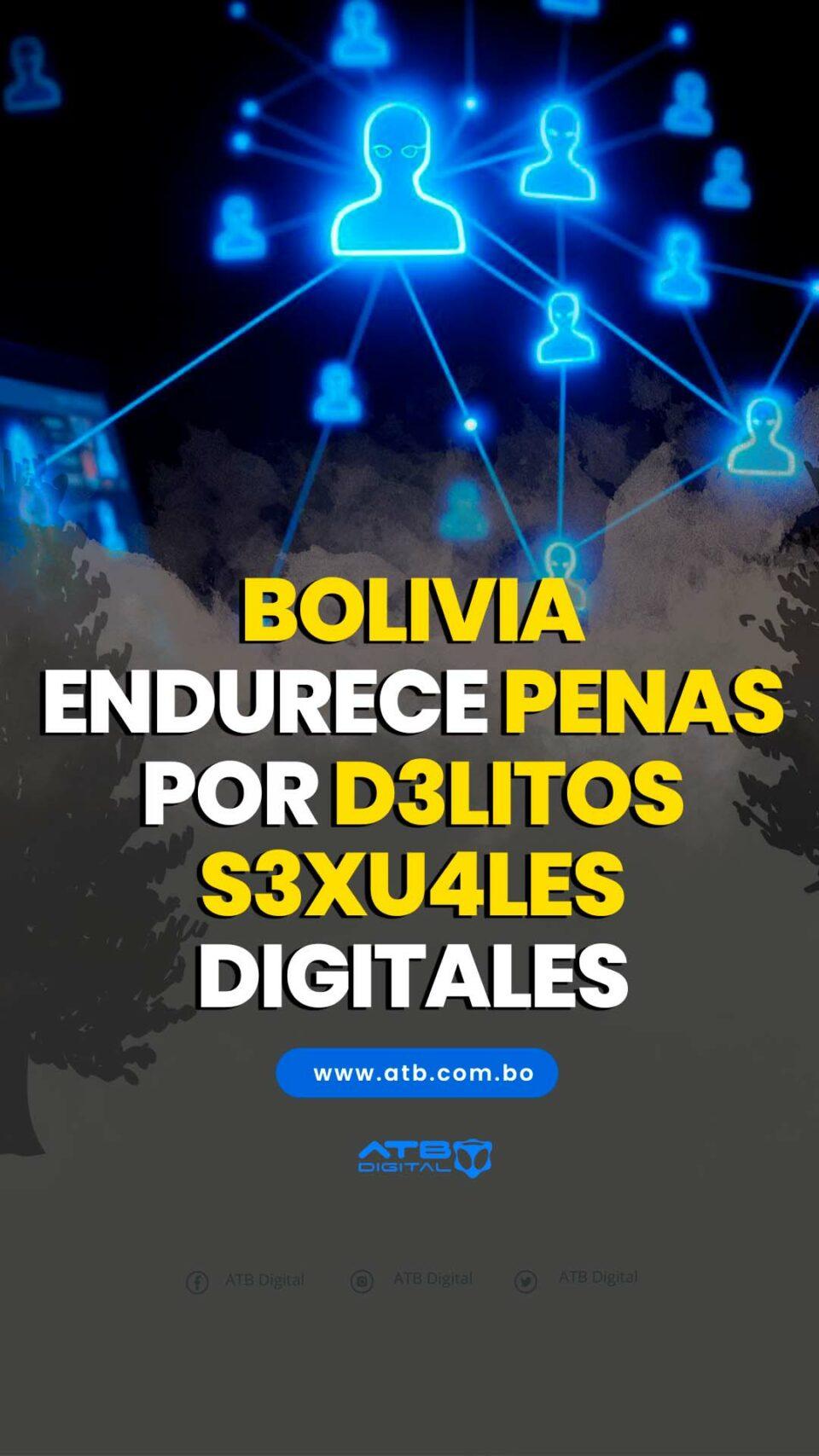 Bolivia endurece penas por delitos sexuales digitales