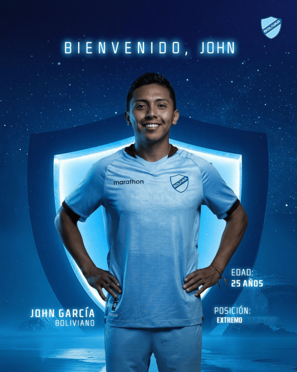 John García, el extremo que Bolívar elige para reforzar su plantel