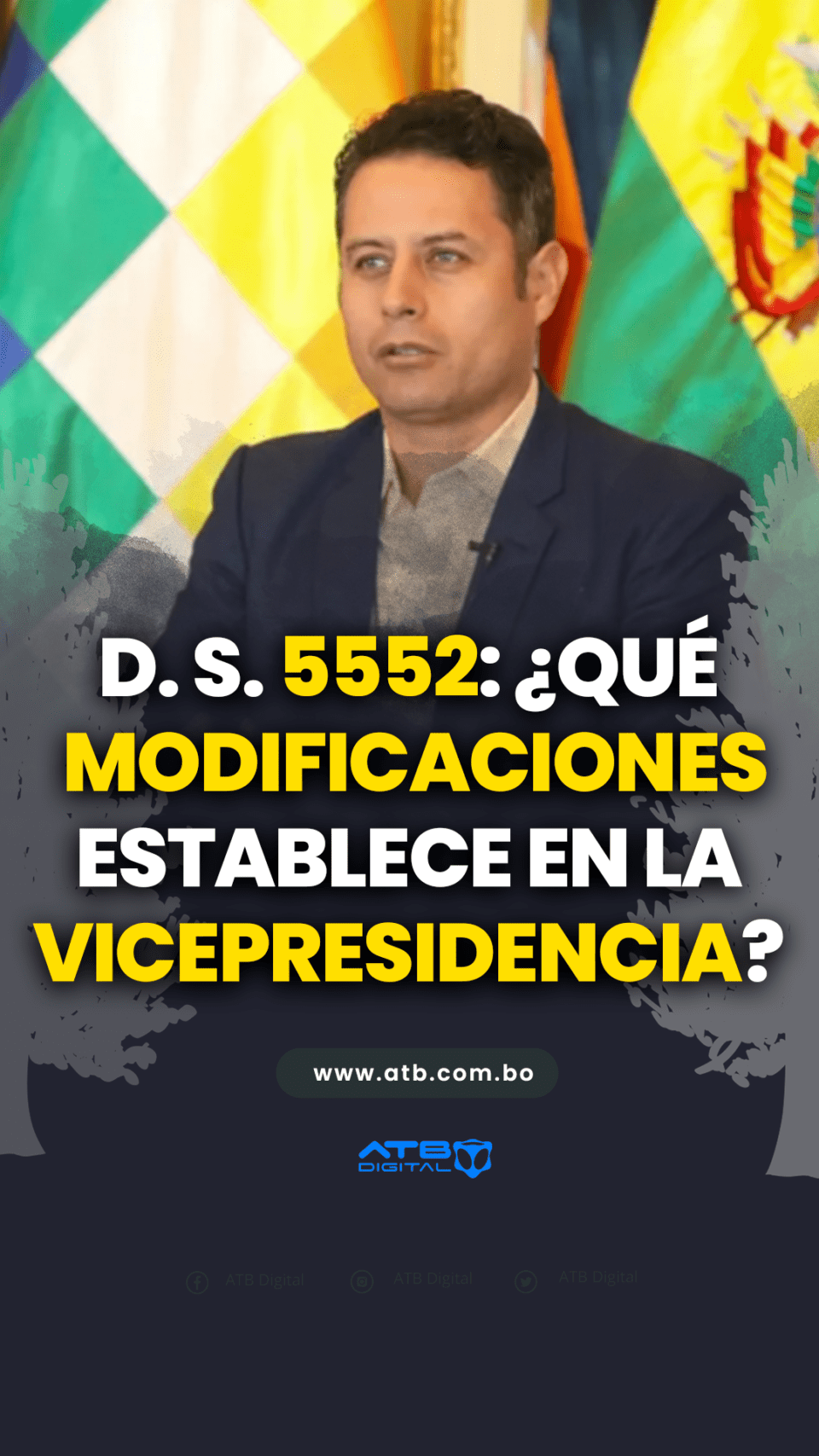 D. S. 5552: ¿Qué modificaciones establece en la Vicepresidencia?