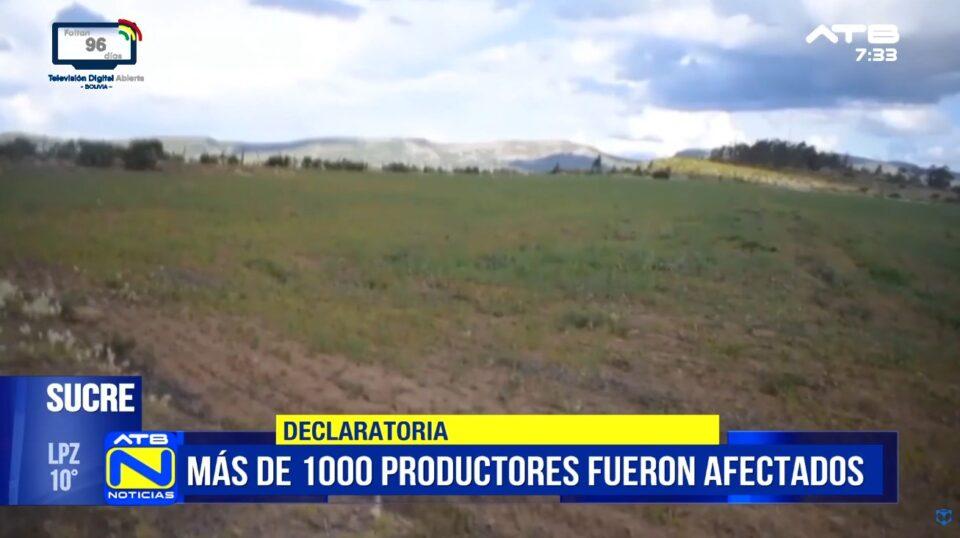 La sequía en Mojocoya afecta más de 6.400 hectáreas de cultivos de trigo y maíz