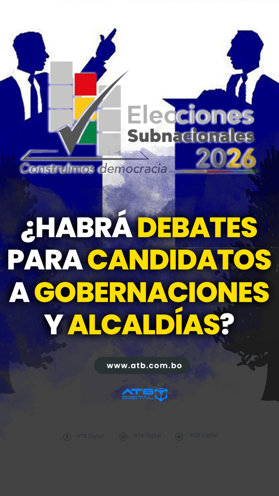 ¿Habrá debates para candidatos a gobernaciones y alcaldías?