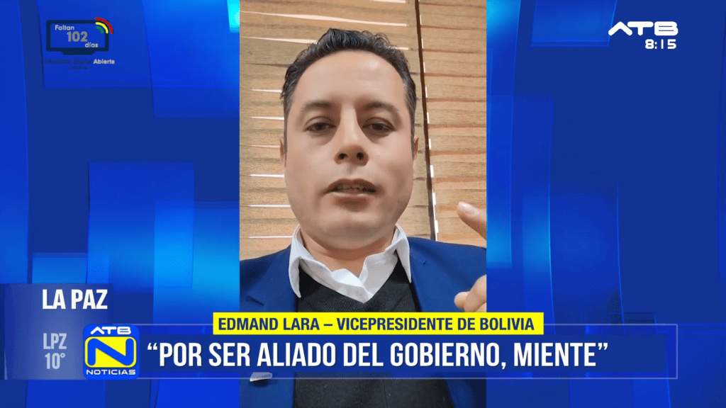 Vicepresidente critica postura del gobernador cruceño