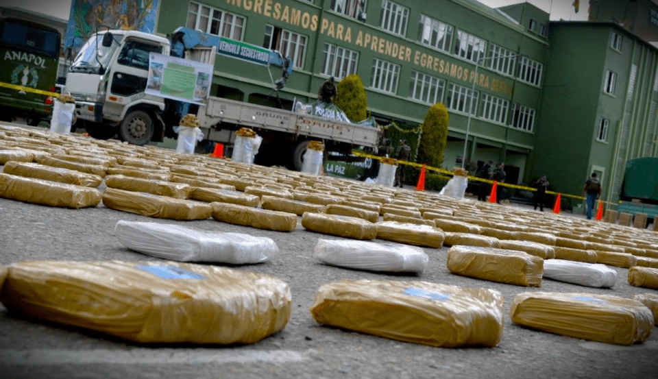 La FELCN afecta más de $us 1,9 millones al narcotráfico tras varios operativos en La Paz