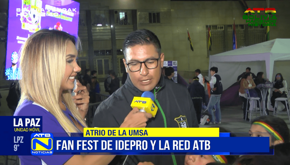 Fan Fest de IDEPRO y ATB para alentar a la selección boliviana