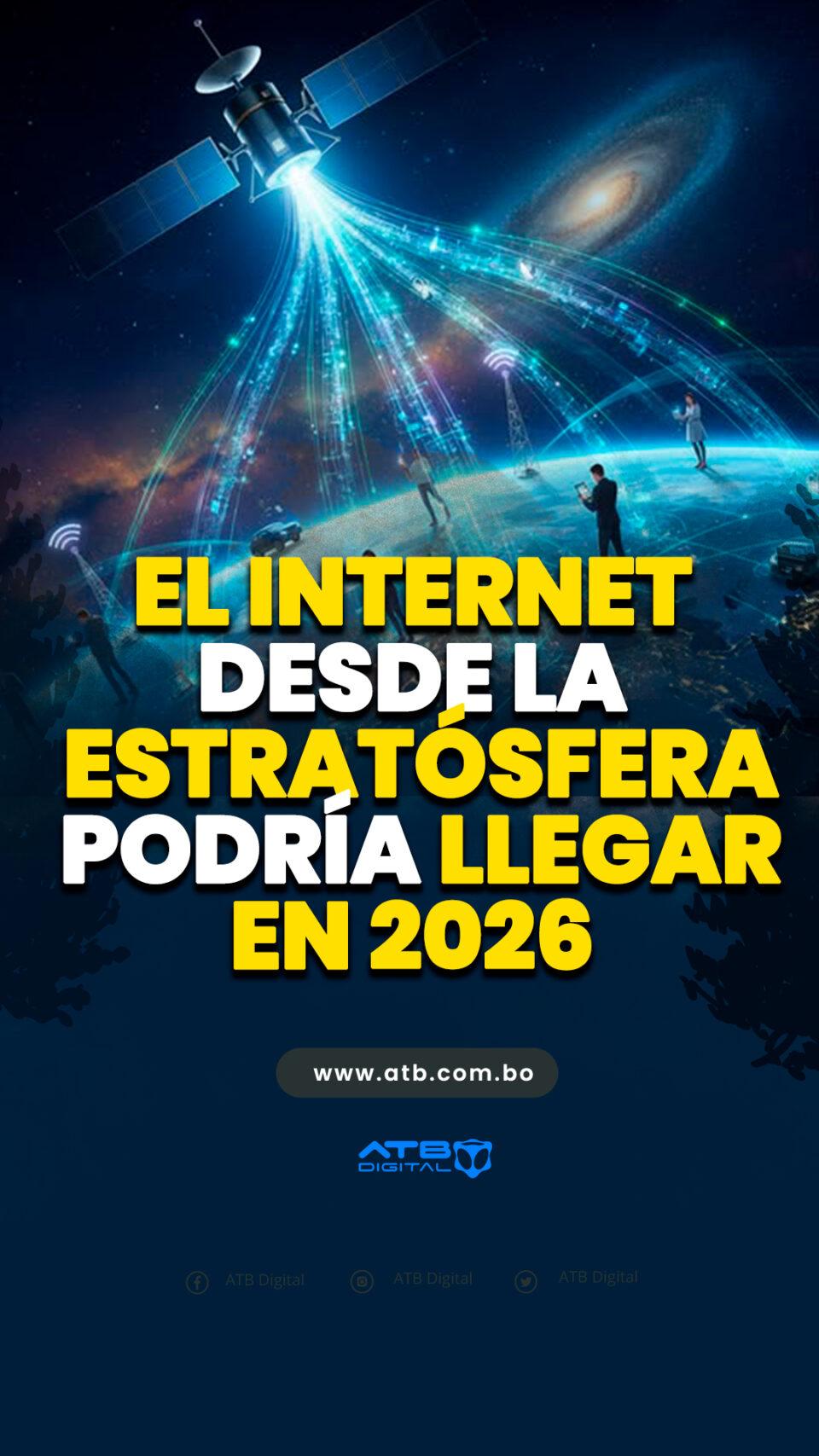 El internet desde la estratósfera podría llegar en 2026