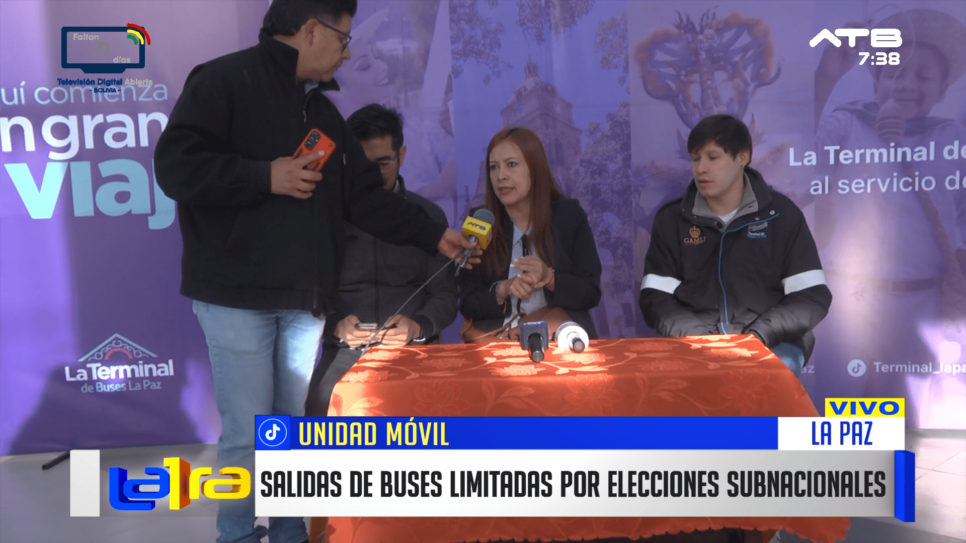 Elecciones subnacionales alteran servicio de buses en La Paz