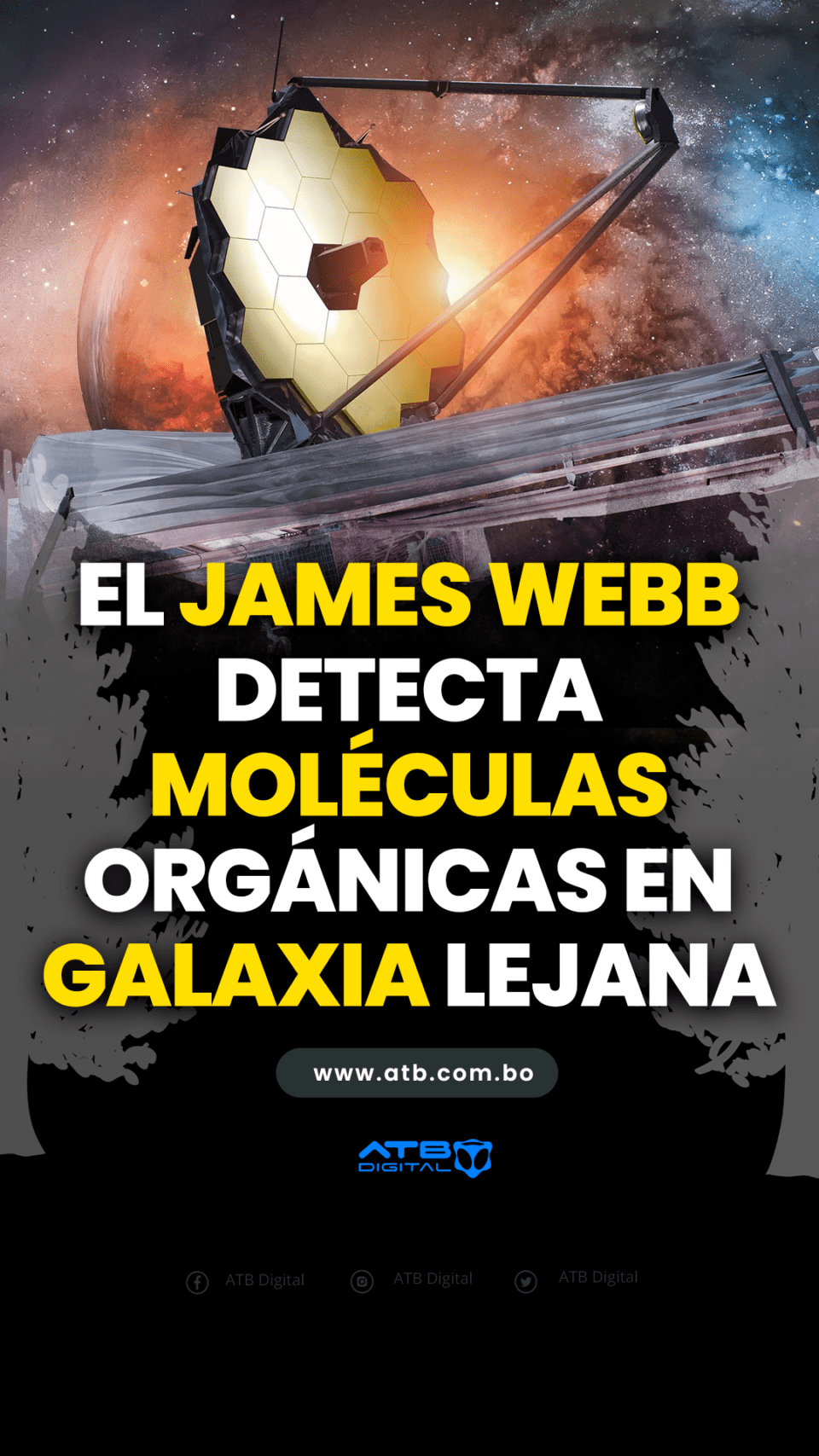 El James Webb detecta moléculas orgánicas en galaxia lejana