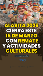 Alasita 2026 cierra este 15 de marzo con remate y actividades culturales