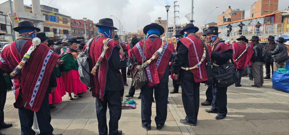 Afines a René Yahuasi se movilizan para exigir la continuidad al balotaje en La Paz