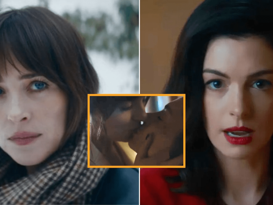 Anne Hathaway besa a Dakota Johnson en el inquietante tráiler de “Verity”, el bestseller de Colleen Hoover que llega al cine