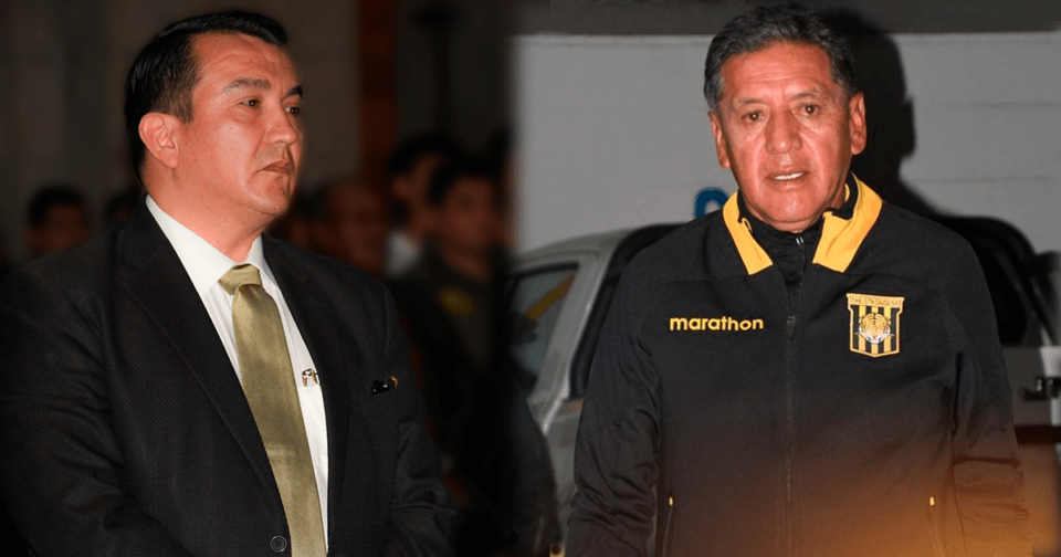 Daniel Terrazas ratifica continuidad de Vizuete como DT del equipo. (Foto: Club The Strongest/ Composición: En Conexión)