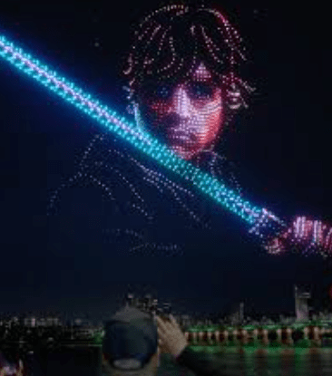 El cielo de Seúl brilló al estilo Star Wars